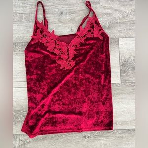 Woman’s size large tank top. Crush velvet